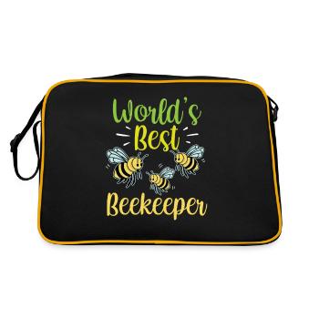 Le meilleur apiculteur du monde Apiculteur - Sac Retro - noir/or - Dos