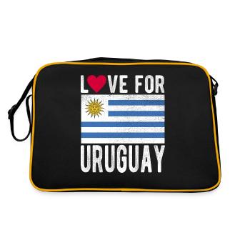 Drapeau de l’Uruguay - Sac Retro - noir/or - Dos