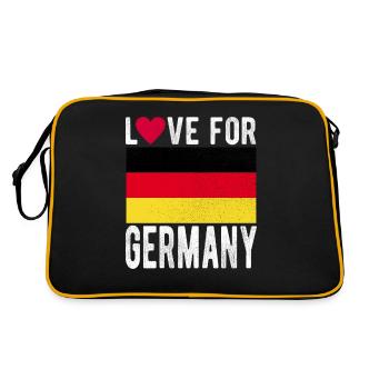 Germany Flag - Retro Bag - black/gold - Back