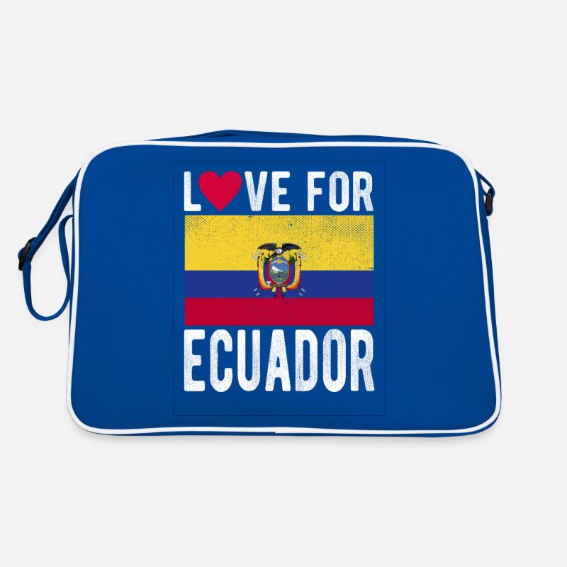 Ecuador Flag Retro Bag