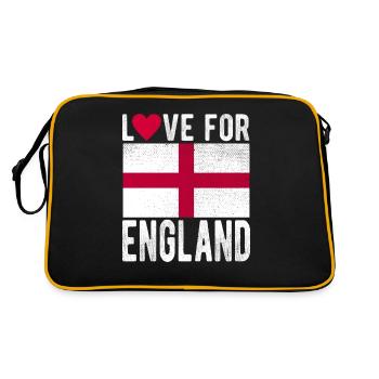 England Flag - Retro Bag - black/gold - Back