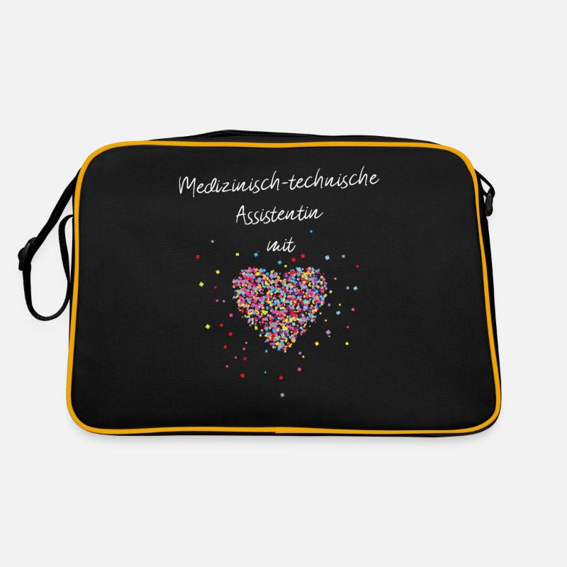Medizinisch Technische Assistentin mit Herz MTA Retro Tasche