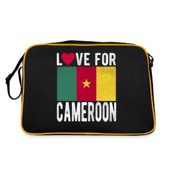 Drapeau camerounais - Sac Retro - noir/or - Dos