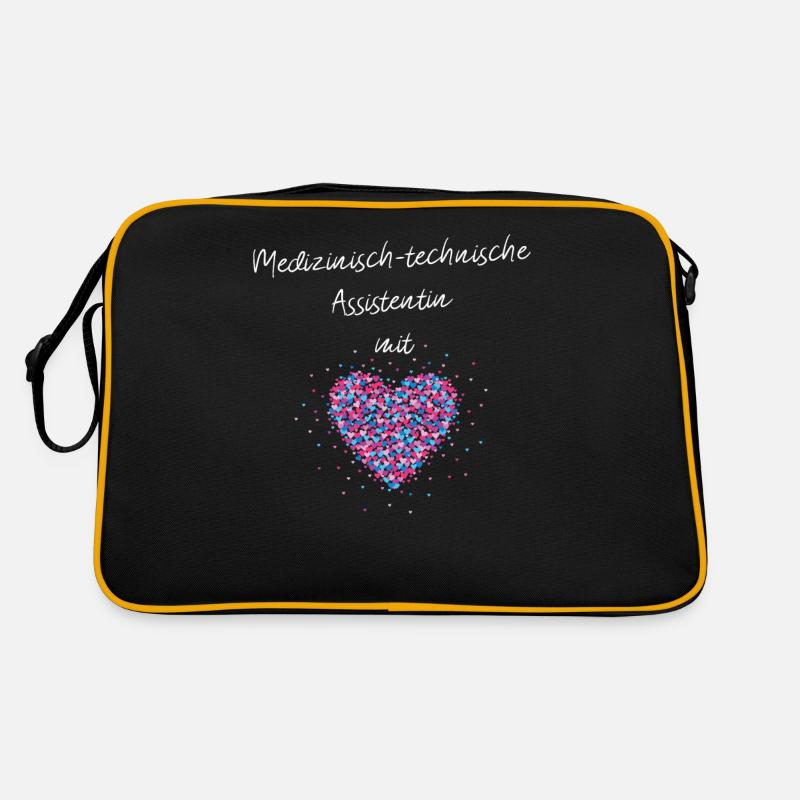 Medizinisch Technische Assistentin mit Herz Retro Tasche