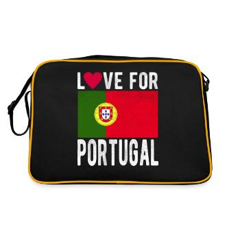 Drapeau du Portugal - Sac Retro - noir/or - Dos