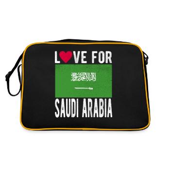 Drapeau de l’Arabie saoudite - Sac Retro - noir/or - Dos