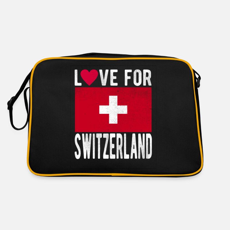 Schweiz Fahne Retro Tasche