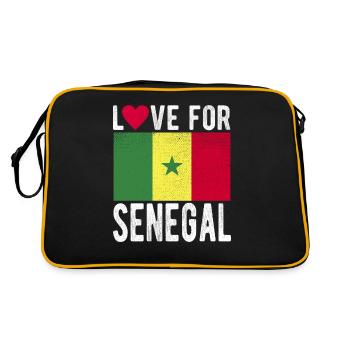 Drapeau du Sénégal - Sac Retro - noir/or - Dos