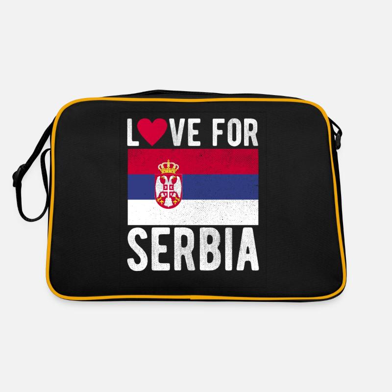 Drapeau de la Serbie Sac Retro