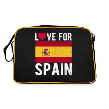 Drapeau de l’Espagne - Sac Retro - noir/or - Dos