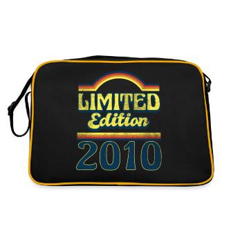 Limited Edition 2010 Vintage - Retro Tasche - Schwarz/Gold - Hinten