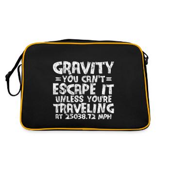 La gravité, vous ne pouvez pas y échapper 3 - Sac Retro - noir/or - Dos