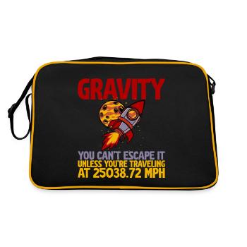 La gravité, vous ne pouvez pas y échapper 2 - Sac Retro - noir/or - Dos