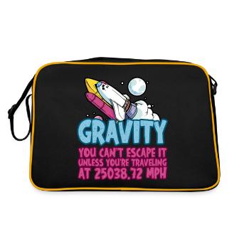 La gravité, vous ne pouvez pas y échapper 4 - Sac Retro - noir/or - Dos