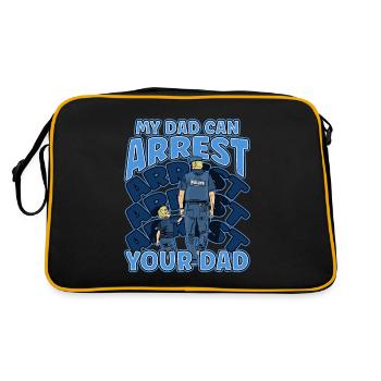 My Dad Can Arrest You Dad - Retro Bag - black/gold - Back