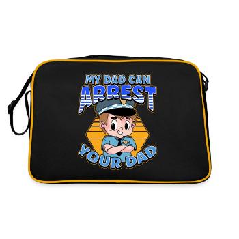 My Dad Can Arrest You Dad - Retro Bag - black/gold - Back
