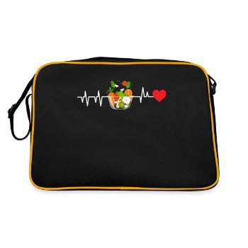 Salade Heartbeat - Sac Retro - noir/or - Dos