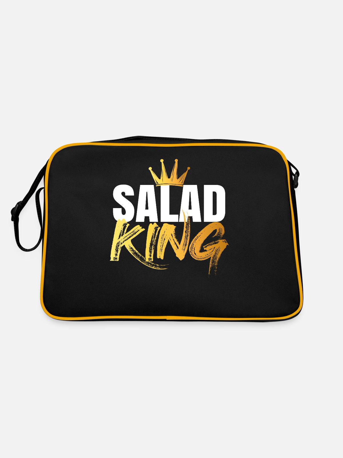 Salad King - Retro Bag - black/gold - Back