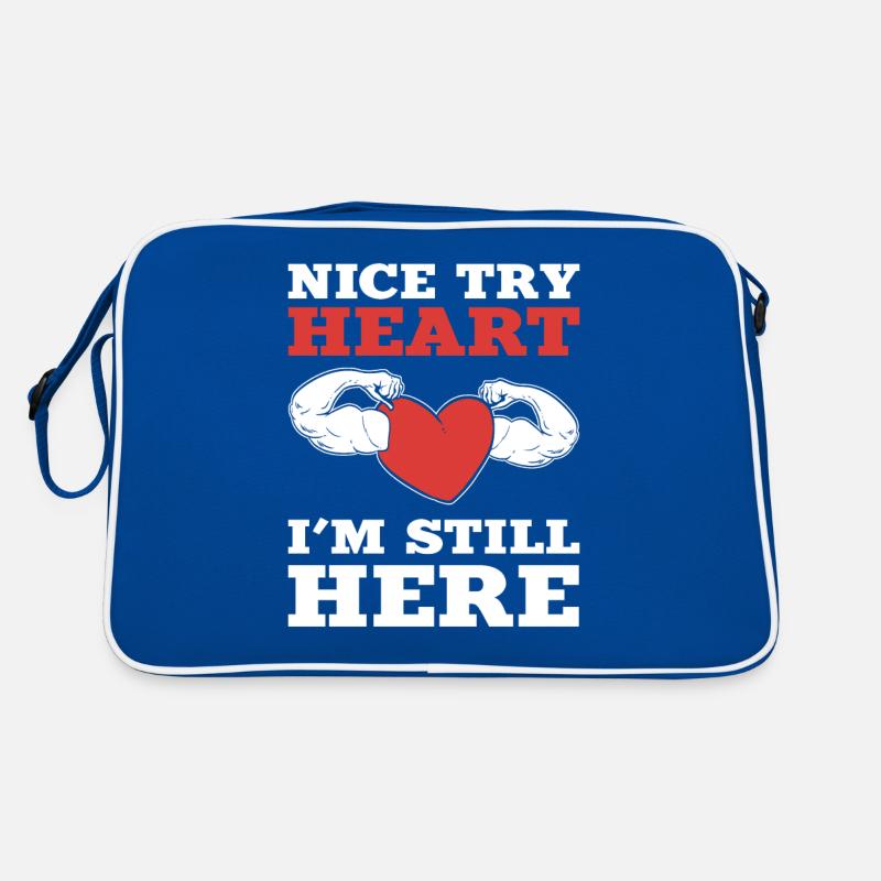 Nice Try Heart I'm Still Here Heart Surgery Retro Bag
