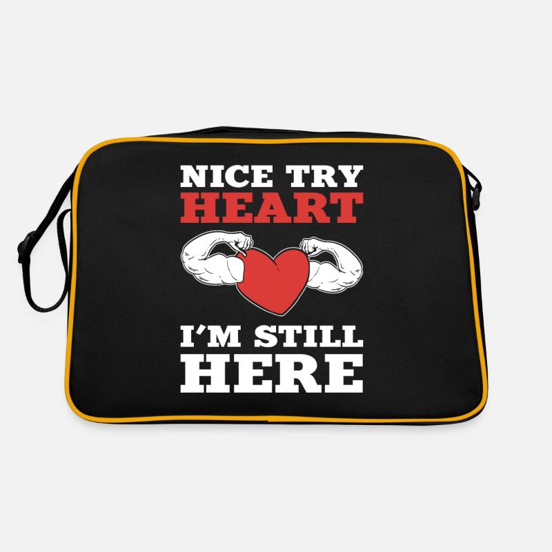 Nice Try Heart I'm Still Here Heart Surgery Retro Bag