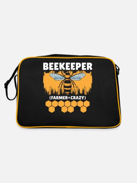Apiculteur Apiculture Abeille Bien-être animal Abeille Chuchoteur - Sac Retro - noir/or - Dos