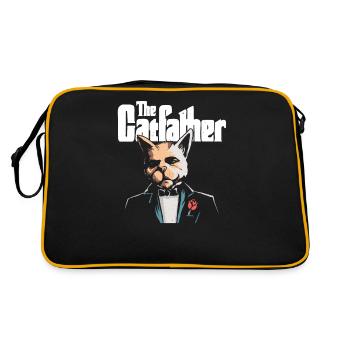 The Cat Father Cat Father Design - Retro Bag - black/gold - Back