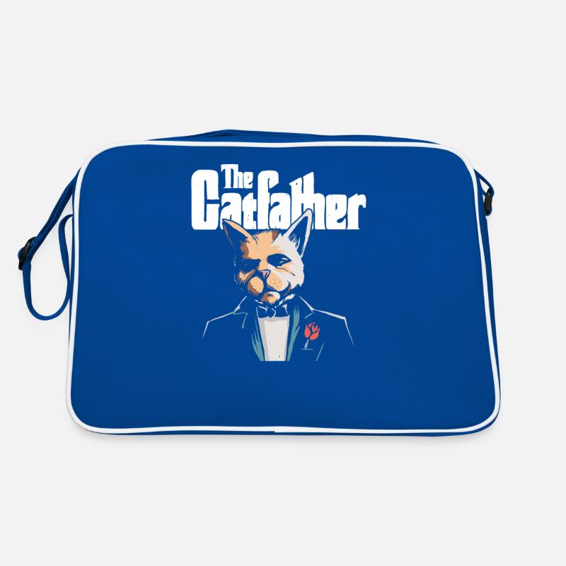 The Cat Father Cat Father Design Retro Bag