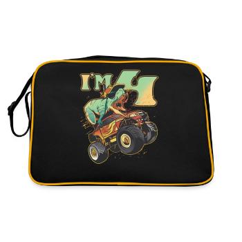 Anniversaire 4 ans 4ème anniversaire - Sac Retro - noir/or - Dos