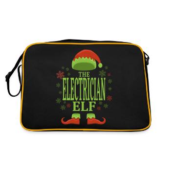 Électricien lutin de Noël - Sac Retro - noir/or - Dos