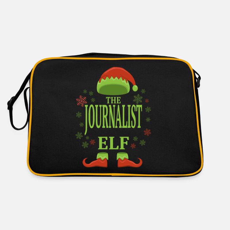 Journaliste Elfe de Noël Sac Retro