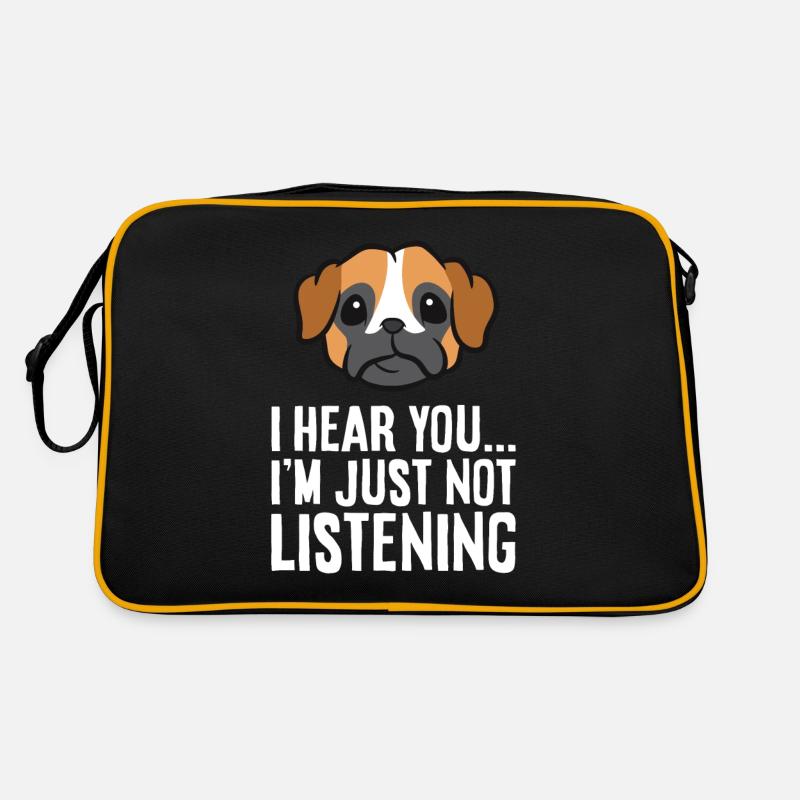 Je t’entends, je n’écoute pas drôle Sac Retro