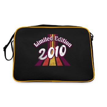Limited Edition 2010 Vintage - Retro Tasche - Schwarz/Gold - Hinten