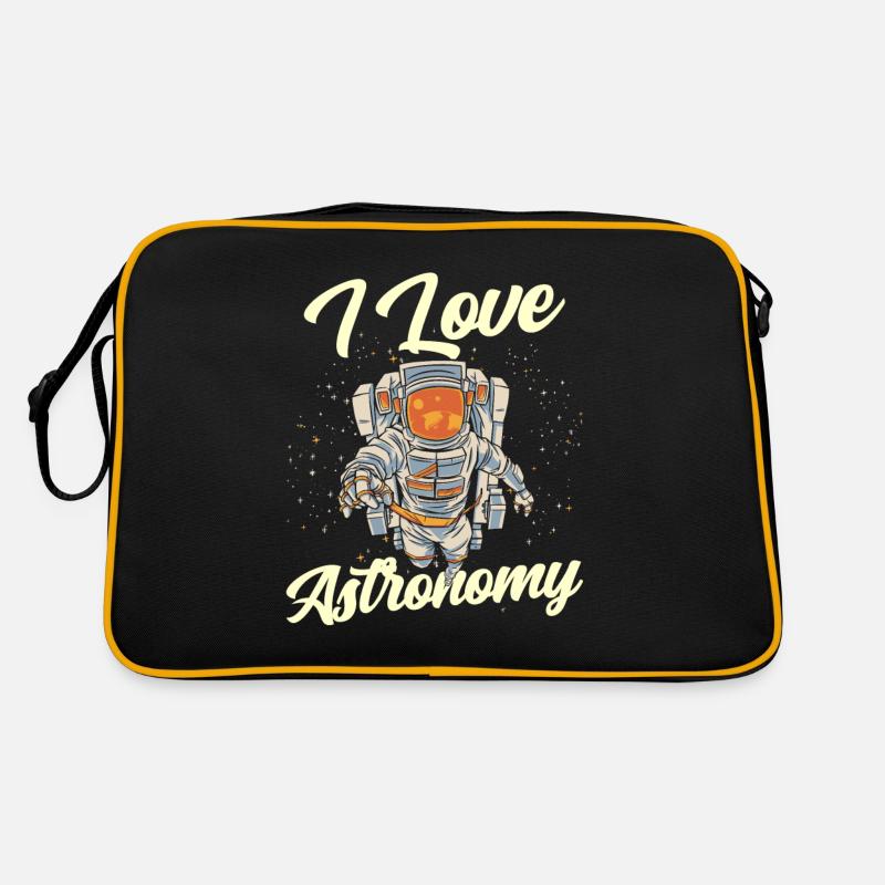 I Love Astronomy Space Rocket Astronaut Retro Bag