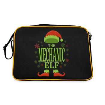 Mécanicien Elfe de Noël - Sac Retro - noir/or - Dos