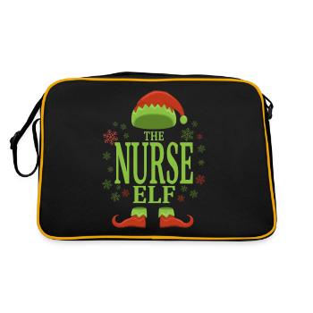 Infirmière lutine de Noël - Sac Retro - noir/or - Dos