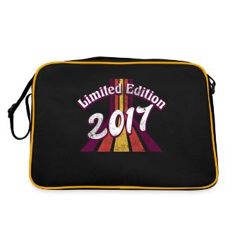 Limited Edition 2017 Vintage - Retro Tasche - Schwarz/Gold - Hinten