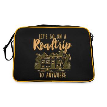 Partons en roadtrip n’importe où 2 - Sac Retro - noir/or - Dos
