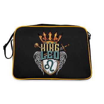 Signe du zodiaque Lion - Sac Retro - noir/or - Dos