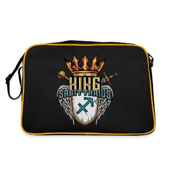 Signe du zodiaque du Sagittaire - Sac Retro - noir/or - Dos