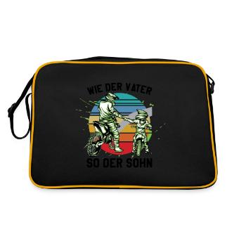 Père et fils Motocross - Sac Retro - noir/or - Dos