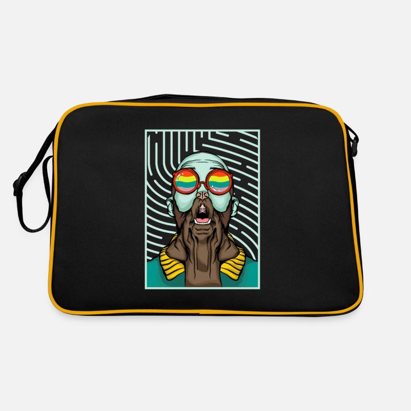 Gay pride - Retro Tasche - Schwarz/Gold