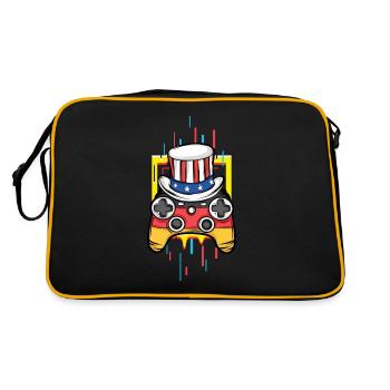 Gaming Gaming Controller Games Gamer - Retro Bag - black/gold - Back