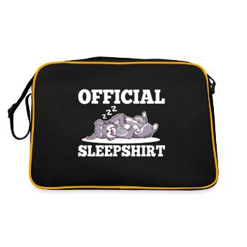 Chien de chemise de nuit officiel - Sac Retro - noir/or - Dos