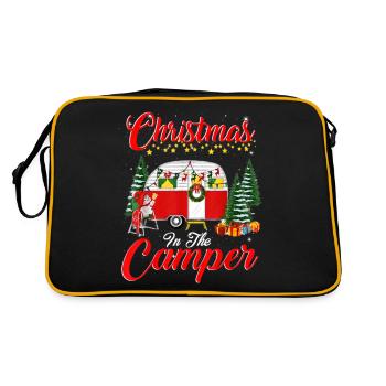 Christmas In The Camper - Retro Bag - black/gold - Back