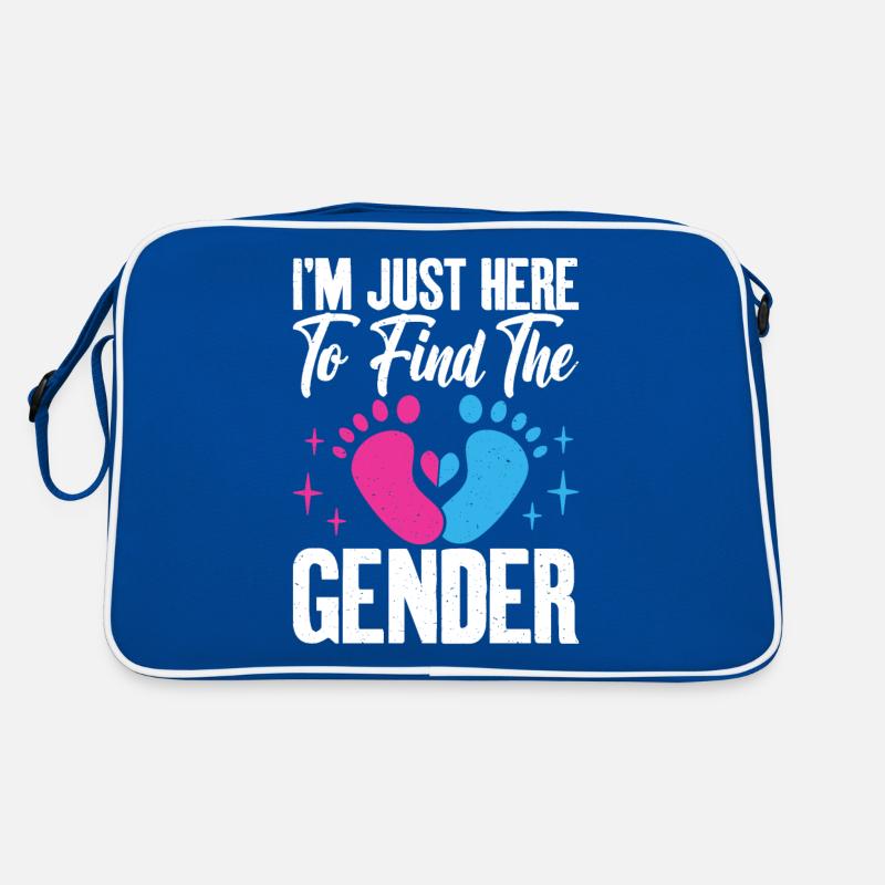 Ich Bin Nur Hier, Um Die Schwangerschaftsgrafik Retro Tasche