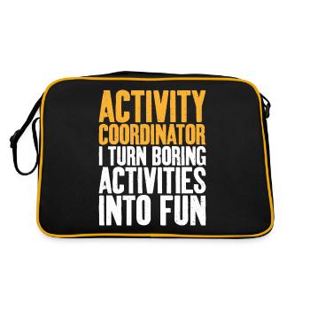 Coordonnatrice d’activités Directrice des activités ennuyeuses - Sac Retro - noir/or - Dos