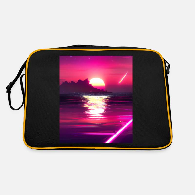 Vaporwave Sun Synthwave Sunset Retro Bag
