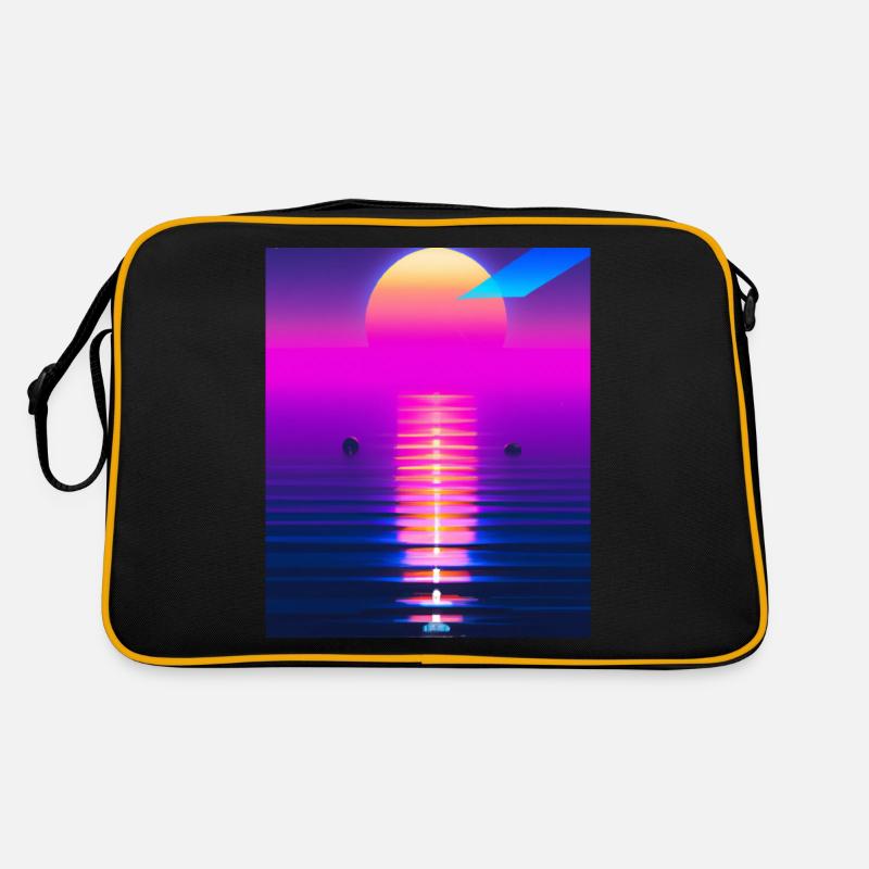 Vaporwave Sun Synthwave Sunset Retro Bag