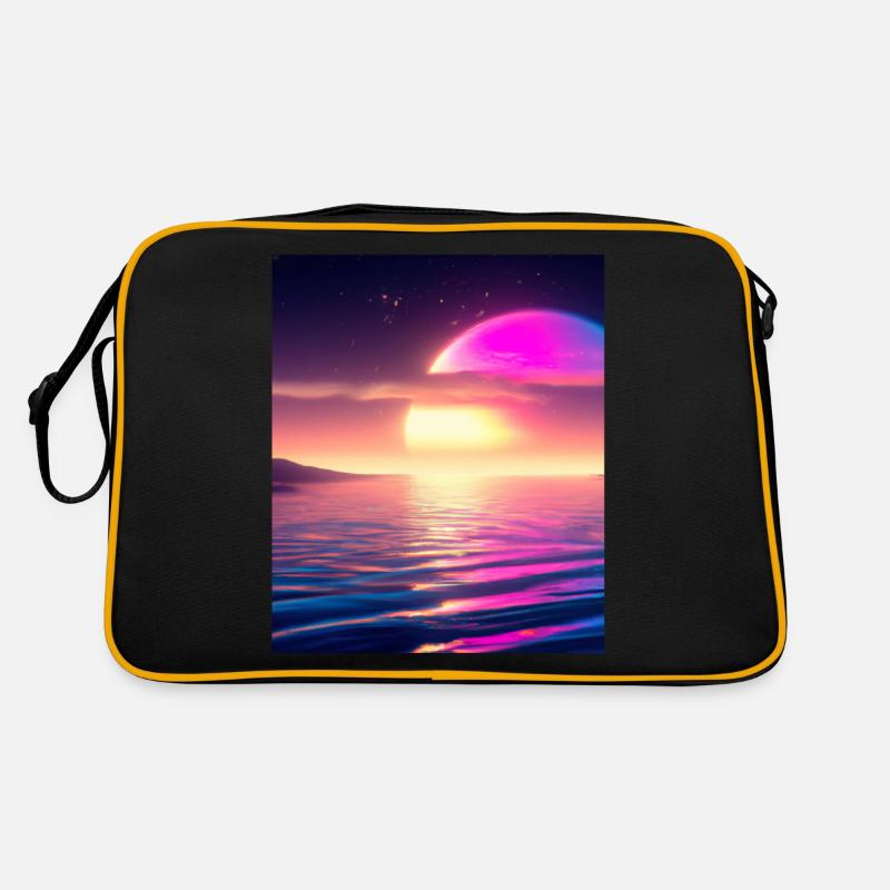 Vaporwave Sun Synthwave Sunset Retro Bag