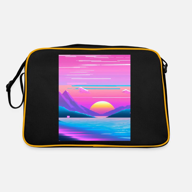 Vaporwave Sun Synthwave Sunset Sac Retro